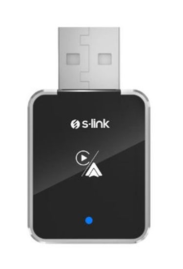 S-Link SL-CAR01 2in1 Android ve Apple Cihazlar Kablosuz Android Auto ve Carplay Adaptörü resmi