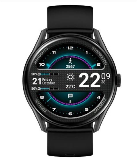 S-link W1 Clarity GloryFit + Bluetooth Uyumlu 1.43 Amoled Ekran 300mAh Bataryalı Siyah Akıllı Saat resmi