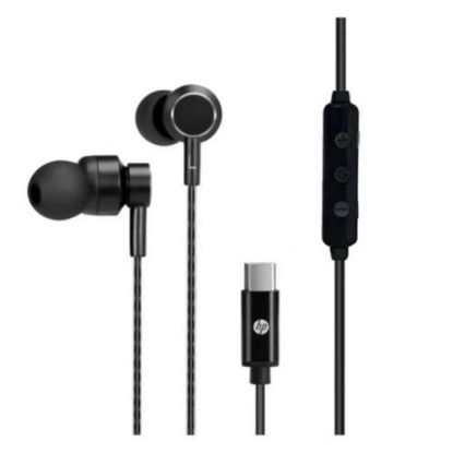 Hp DHH-1127-BK Kablolu Kulakiçi Type-C Ses Kontrol Butonlu Mikrofonlu Siyah Kulaklık resmi