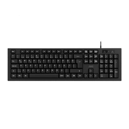 AOC KB130B/38 Usb Siyah Türkçe Kablolu Standart Klavye resmi