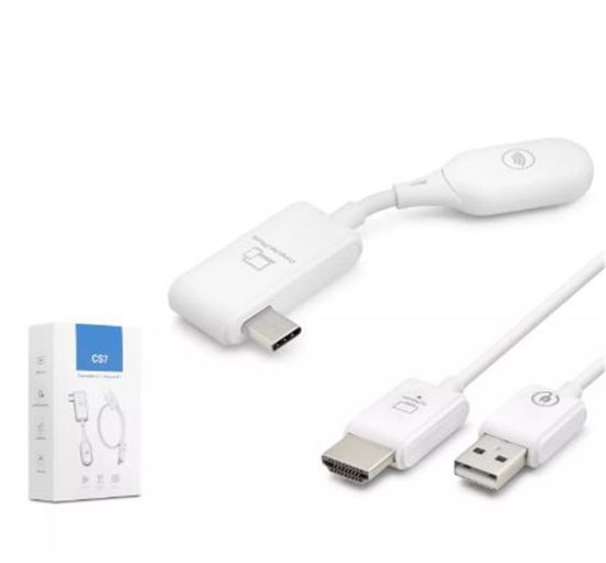 Hadron Hdx1390 Type-C To Hdmı – Type-C’den HDMI’a Kablosuz Görüntü & Ses Aktarım Seti Beyaz resmi