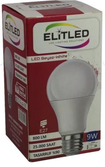 ELİTLED 9W BEYAZ LED AMPUL  resmi