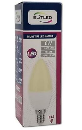 ELİTLED MUM BEYAZ AMPUL 6W resmi