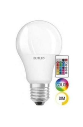 ELİTLED 9W RGB KUMANDALI LED AMPUL  resmi