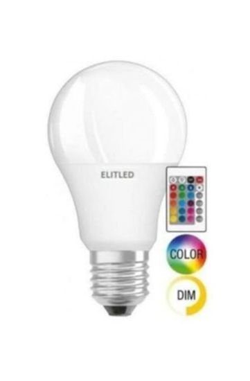 ELİTLED 9W RGB KUMANDALI LED AMPUL  resmi