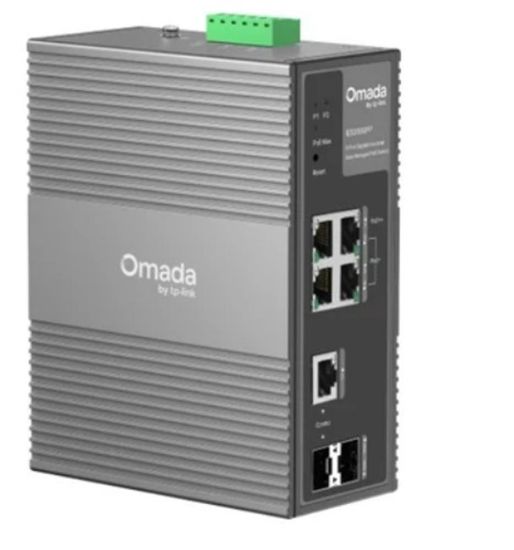 Omada TP-Link IES206GPP 6 Port Gigabit Endüstriyel Yönetilen Switch, 3 Port PoE+ 1 Port PoE++    resmi