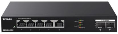 Tenda TEM2007X 2.5Gb Switch 7 Port 5x2.5G Por+2x10Gb SFP+ 50Gbps Yönetilmeyen Nas, Oyun PCsi Switch resmi