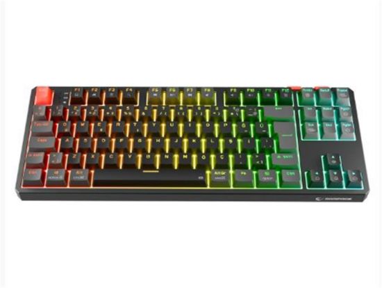 Rampage YORU TKL PRO Siyah/Gri  Type-C  Red Swich Q Kablosuz RGB Mekanik Oyuncu Klavyesi resmi