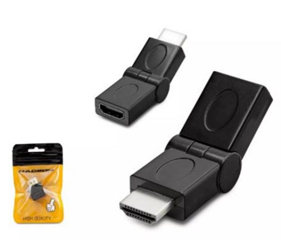 Hadron Hdx1257 Hdmi To Hdmi F Çevirici Mafsallı Siyah resmi