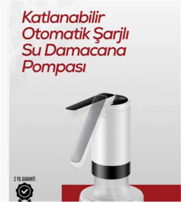 Apache K3 Şarjlı Su Pompası (Usb Şarj Grişi/Şarj Lambası/Paslanmaz Çelik) resmi