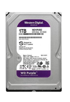 Wd 1Tb WD11PURZ 3.5 Purple Sata3 5400RPM 64MB 7/24 Guvenlık Harddisk (3 Yıl Resmı Dıst Garantılı) resmi