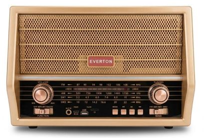 Everton Rt-606 Bluetooth Fm/Usb/Tf/Aux Şarjlı Nostaljik Radyo resmi