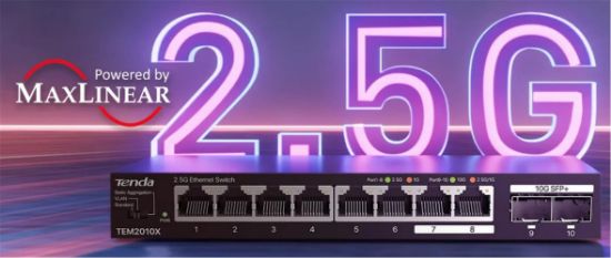 Tenda TEM2010X 8 Port 2.5G Ethernet Switch With 2*10G SFP+ Slots Switch  resmi