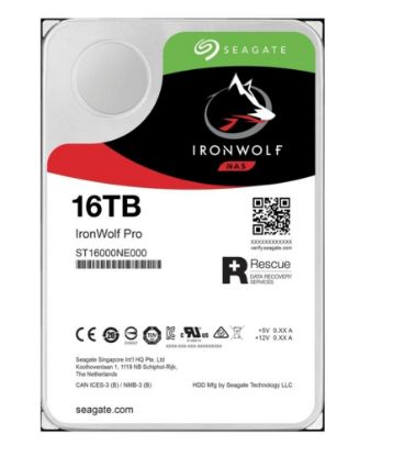 Seagate 16TB IronWolf ST16000NE000 SATA 3.0 7200 RPM 3.5" Nas Harddisk (İthalat) resmi