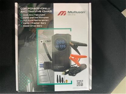 Mutlusan 10.000 Mah Çok Fonksiyonlu Akıllı Akü Takviyesi/Dijital Şişirme Pompası/ı (999 999 53001) resmi
