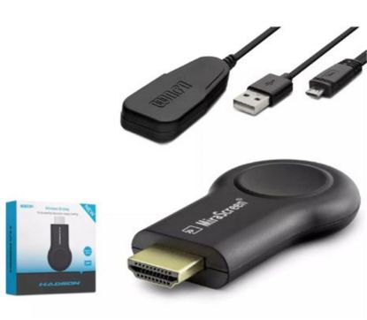 HADRON HDX2351 HDMI Kablosuz Görüntü Aktarım Cihazı Display Android / iOS / Windows / macOS - Siyah resmi