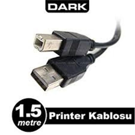 Dark DK CB USB2PRNL151 1.5mt USB 2.0 Yazıcı Kablosu  resmi