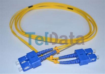 TELDATA TLD-SC112 SC/UPC-SC/UPC SM DX 2 METRE FIBER OPTIK PATCHCORD resmi