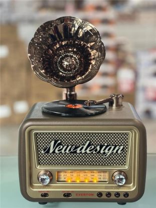 Everton Rt-609  Bluetooth Fm/Usb/Tf/Aux  Şarjlı Nostaljik Radyo resmi