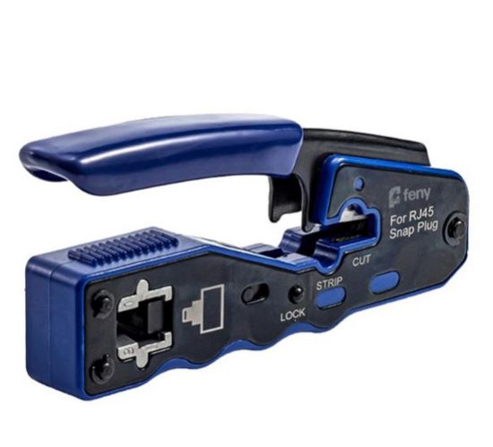 Feny FN-PEN15  RJ11-RJ12-RJ45-CAT5E-CAT6-CAT7 Yeni Nesil Network Kablo Sıkma Ve Soyma Pensesi resmi