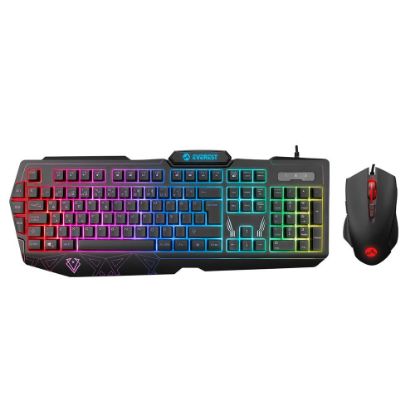 Everest KM-6168 FORMULA COMBO Usb 3 Makro Tuşlu RGB Aydınlatmalı Q Gaming Oyuncu Klavye Mouse Set resmi