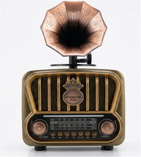 Everton RT-605 Şarjlı,  Nostaljik Radyo( Bluetooth-USB-SD-FM) resmi