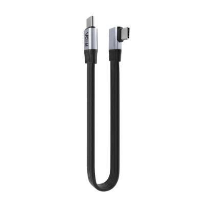 Vcom CU582RA-2.0 Type-C USB4 V2 90 Derece Düz 2.0m Şarj Kablosu resmi