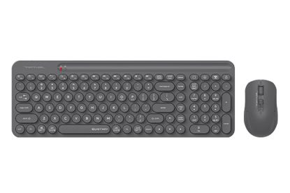 A4 Tech FG3300 Air2 2.4G Gri Q Klavye Fn-Mm Klv+Optik Mouse Sessiz Kablosuz Set resmi